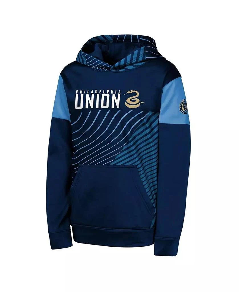 Outerstuff Big Boys and Girls Navy Philadelphia Union Unbeatable Pullover Hoodie 3