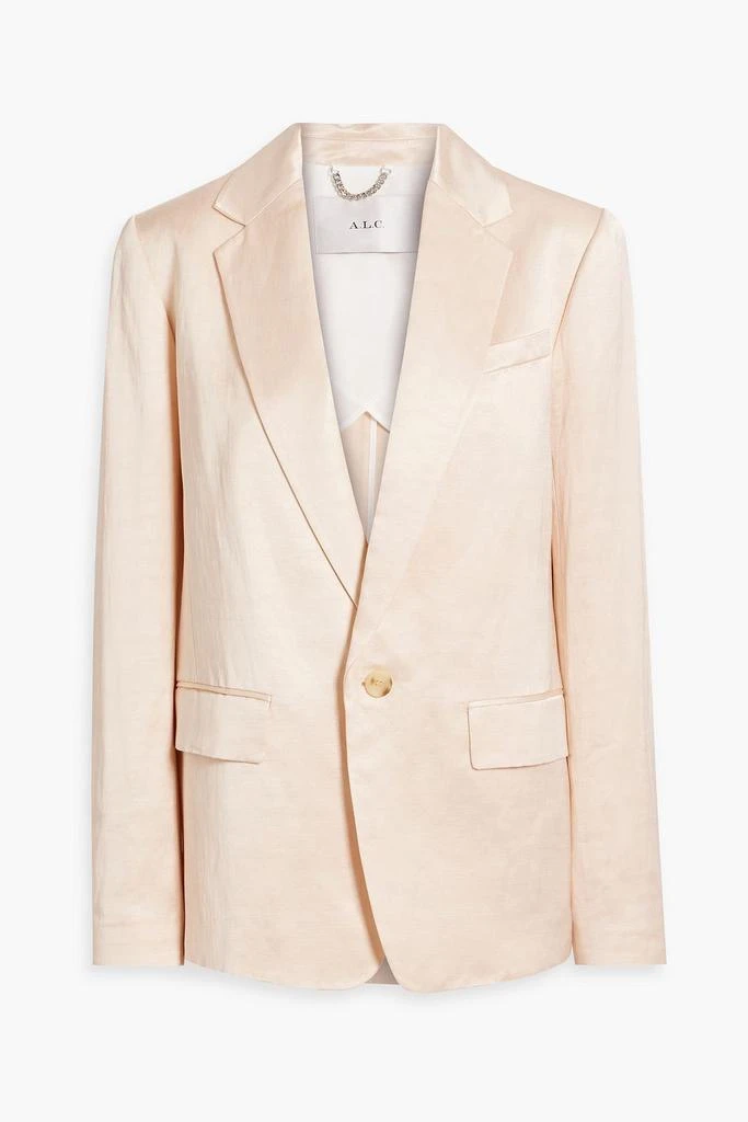 A.L.C. Linen-blend shantung blazer 1