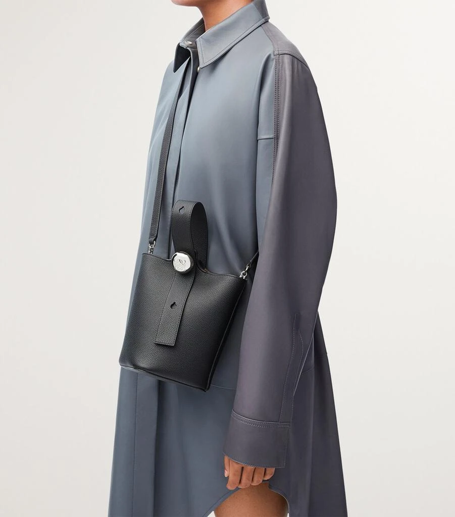 Loewe Mini Leather Pebble Bucket Bag 9