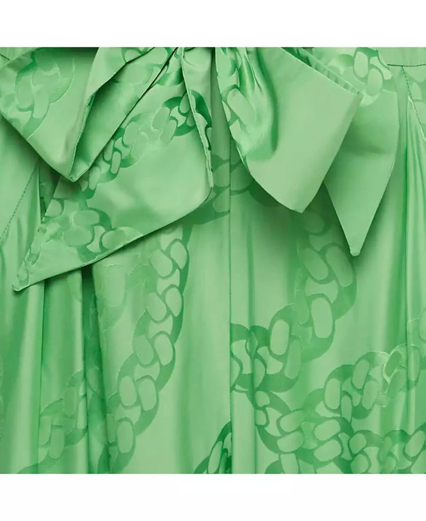 Pre-Owned Stella McCartney Women's Green Jacquard Tie Detail Jumpsuit 4