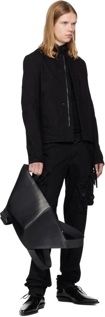 Julius Black Prism Biker Denim Jacket 4