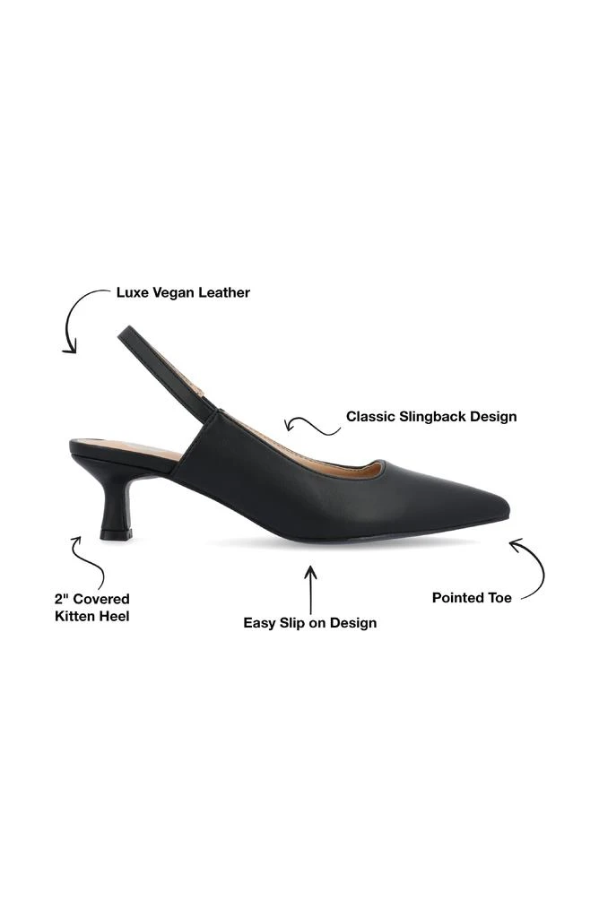 Journee Collection Paulina Slingback Pump 9