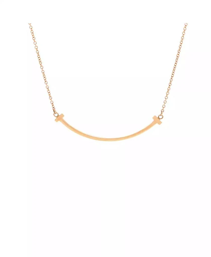 Pre-Owned Tiffany 
Co T Smile Pendant Necklace