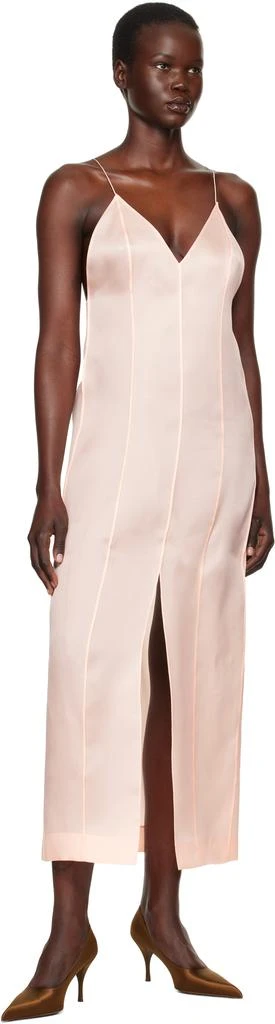 Khaite Pink Tully Maxi Dress 4