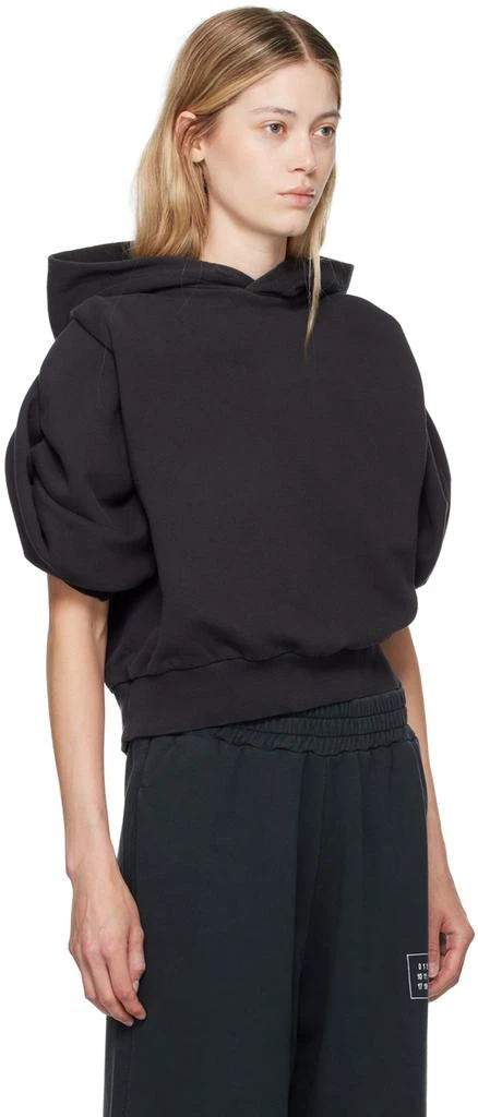 MM6 Black Flared Sleeve Hoodie 2
