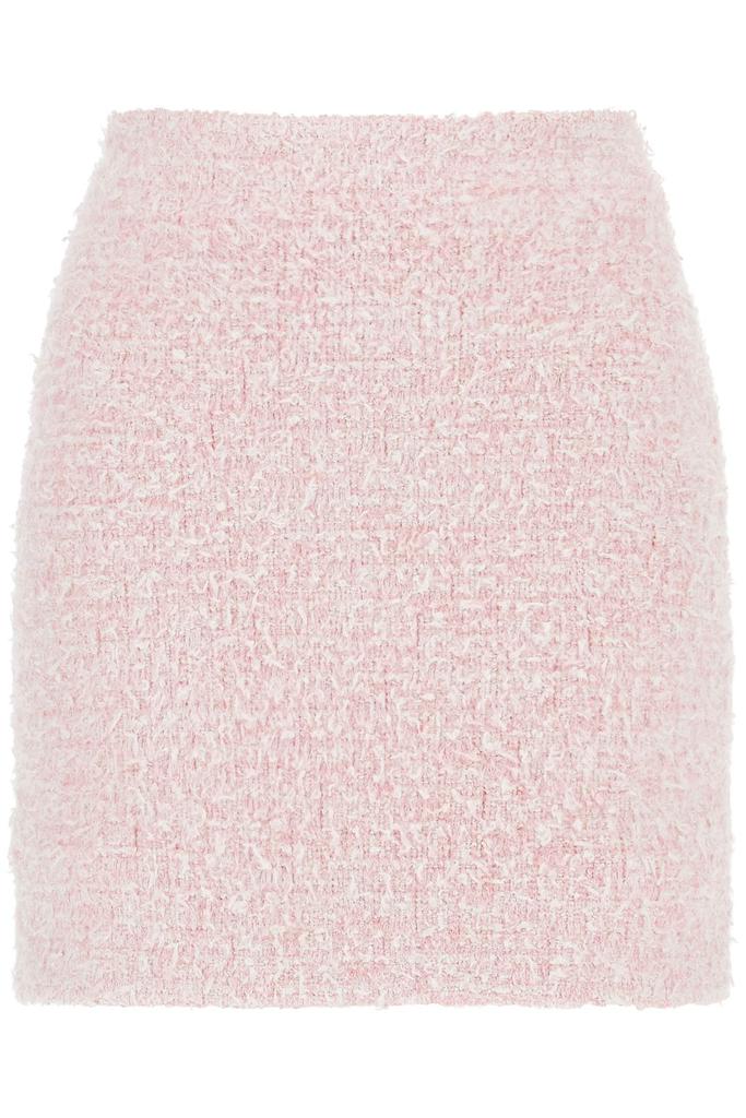 BALENCIAGA bicolor tweed mini skirt