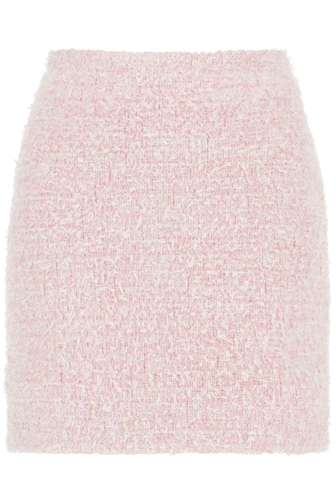 BALENCIAGA bicolor tweed mini skirt 1