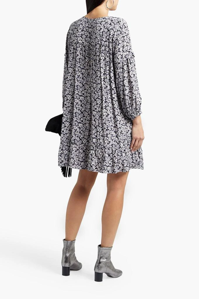 ba&sh Elroy gathered floral-print crepe mini dress 3