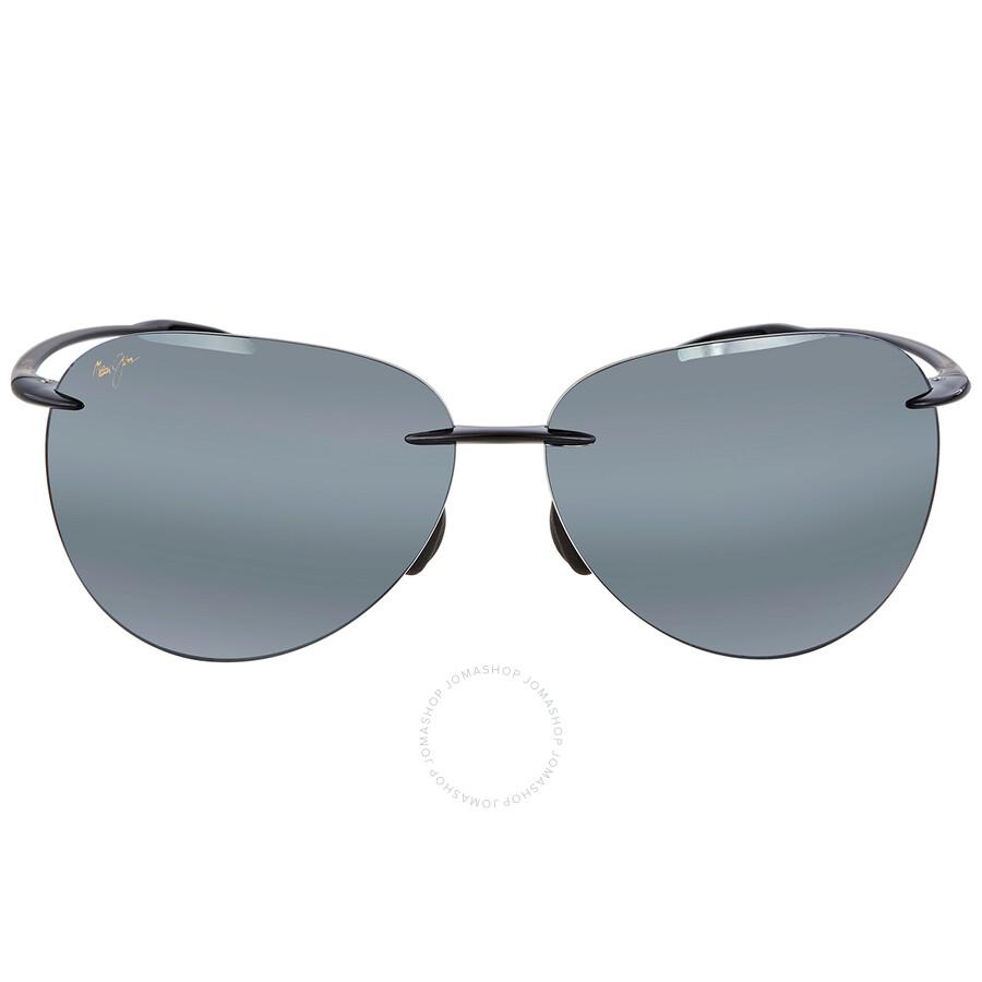 Maui Jim Sugar Beach Nuetral Grey Oval Unisex Sunglasses 421-02 62