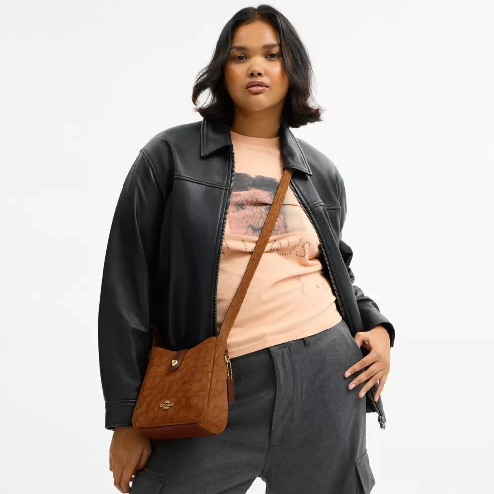 Coach Hadley Mini Crossbody Bag In Signature Suede 3