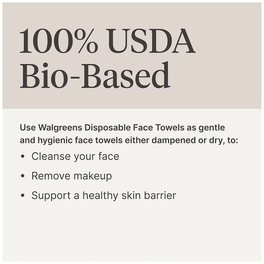 Walgreens Disposable Face Towels 6