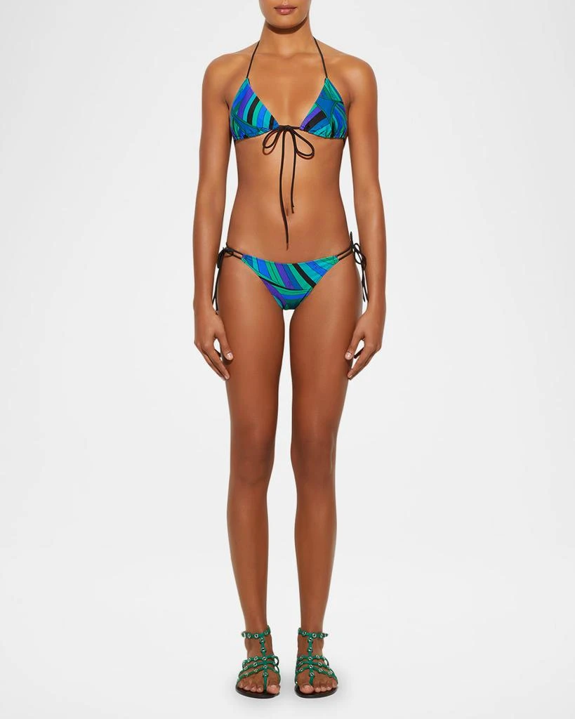Pucci Iride-Print Lycra Bikini Top 2