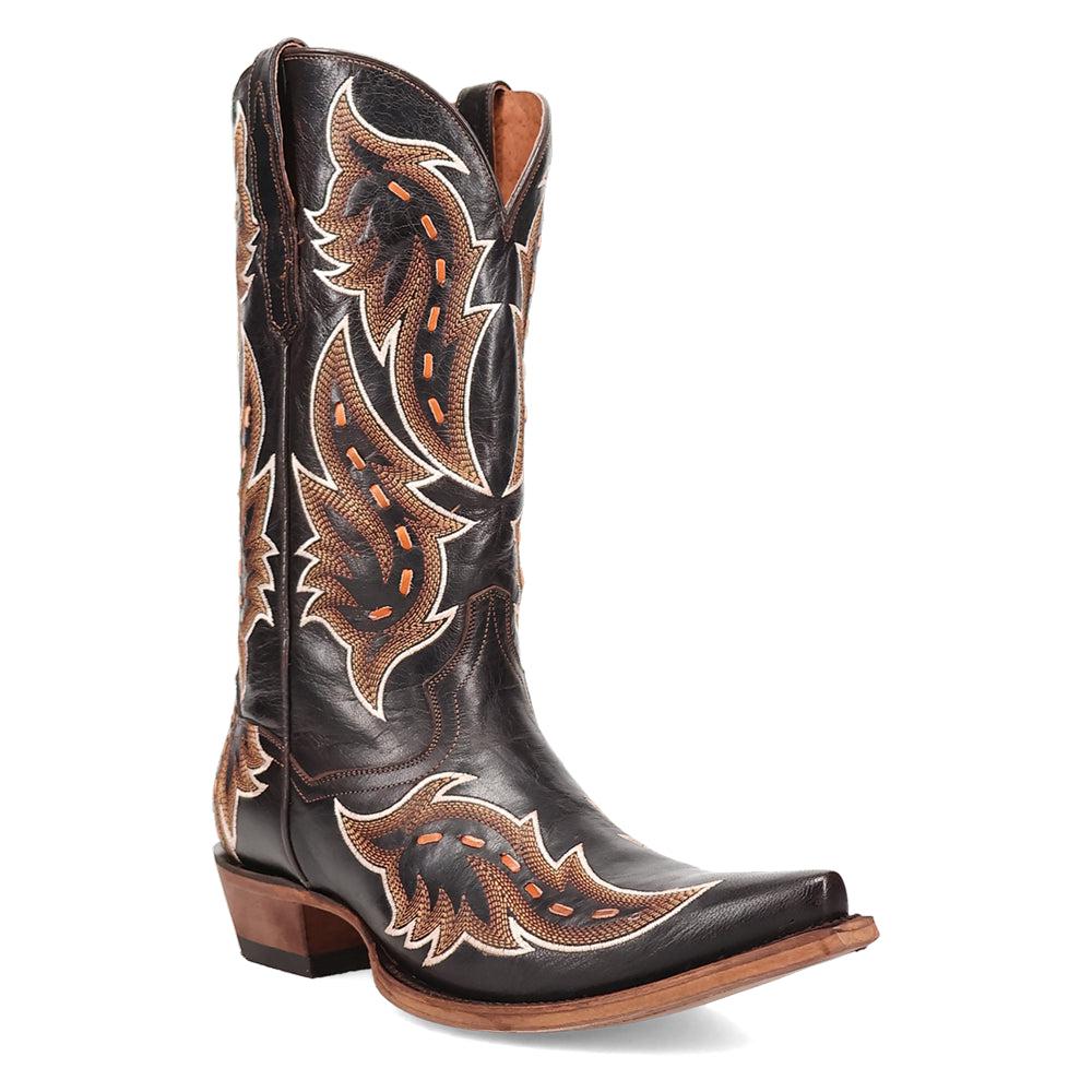 Dan Post Boots Racer Embroidered Snip Toe Cowboy Boots