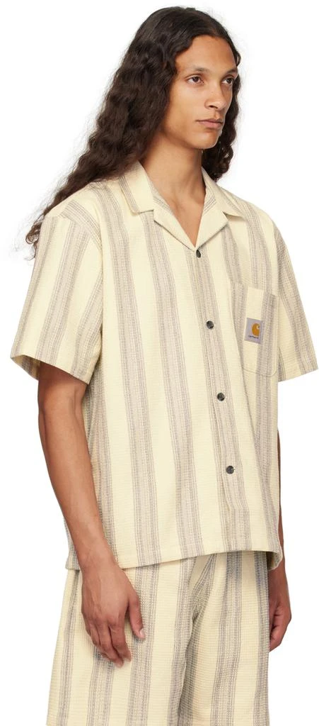 Carhartt WIP Beige Dodson Stripe Shirt 2
