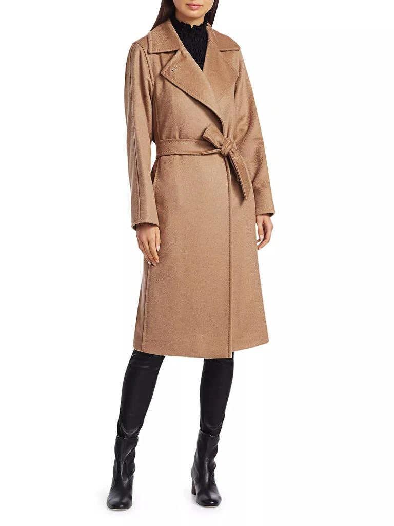 Max Mara Manuela Icon Camel Hair Wool Wrap Coat 3