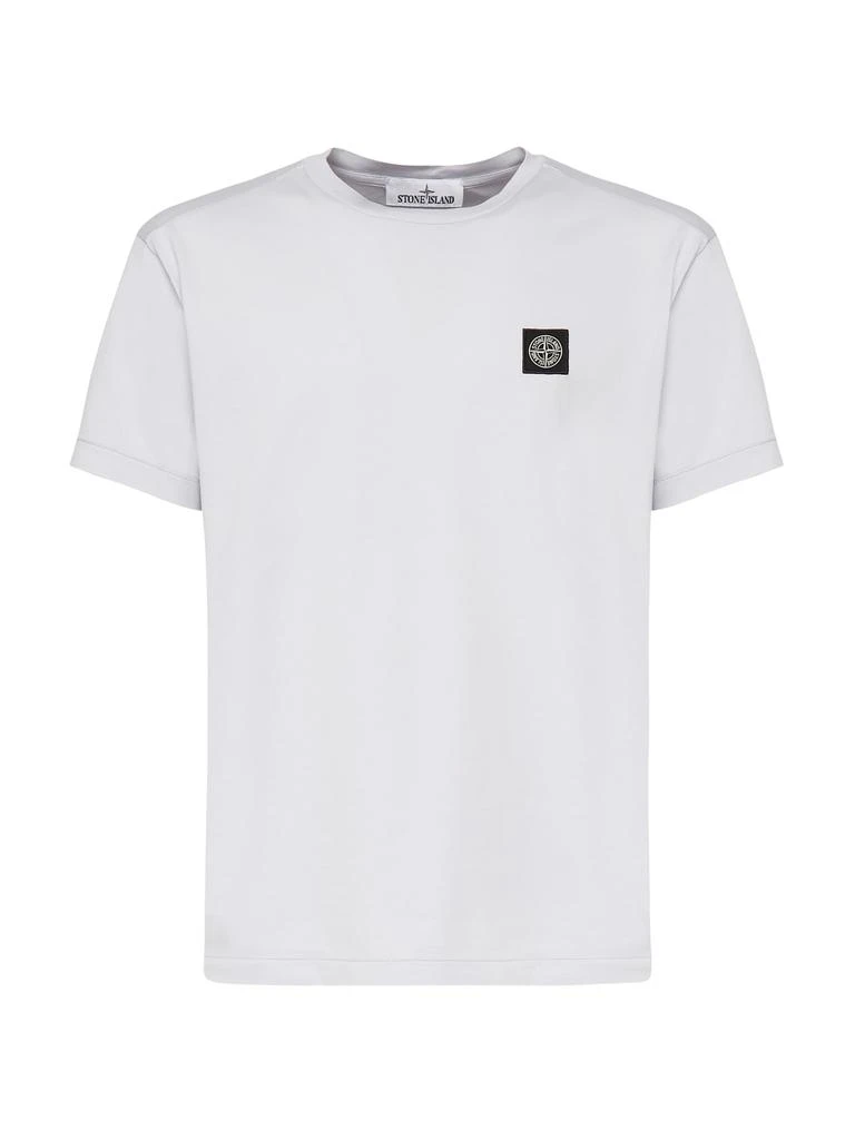 Stone Island T-shirt With Compass Logo Patch 1