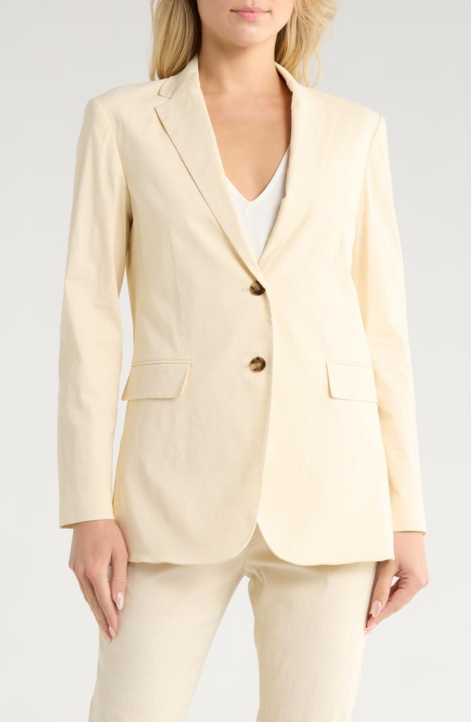 Theory Two Button Linen Blend Blazer