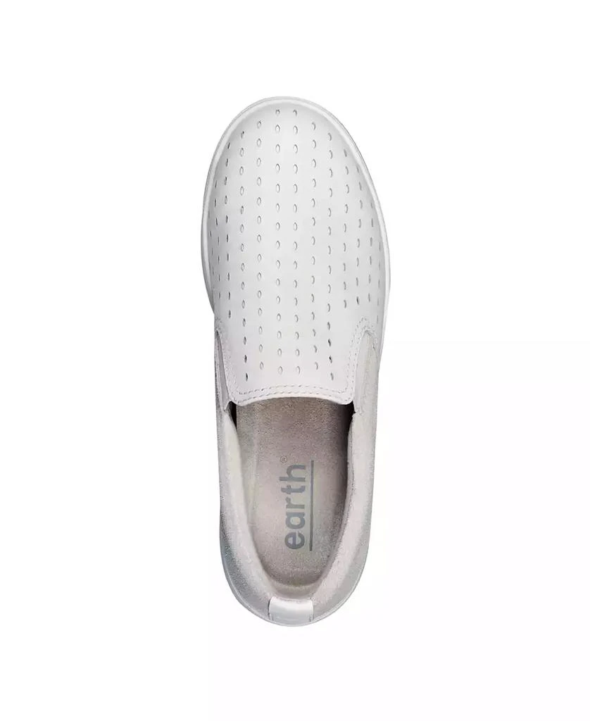 Earth Women's Nel Laser Cut Round Toe Casual Slip-On Sneakers 4