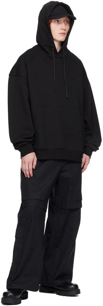 Juun.J Black Graphic Hoodie 4