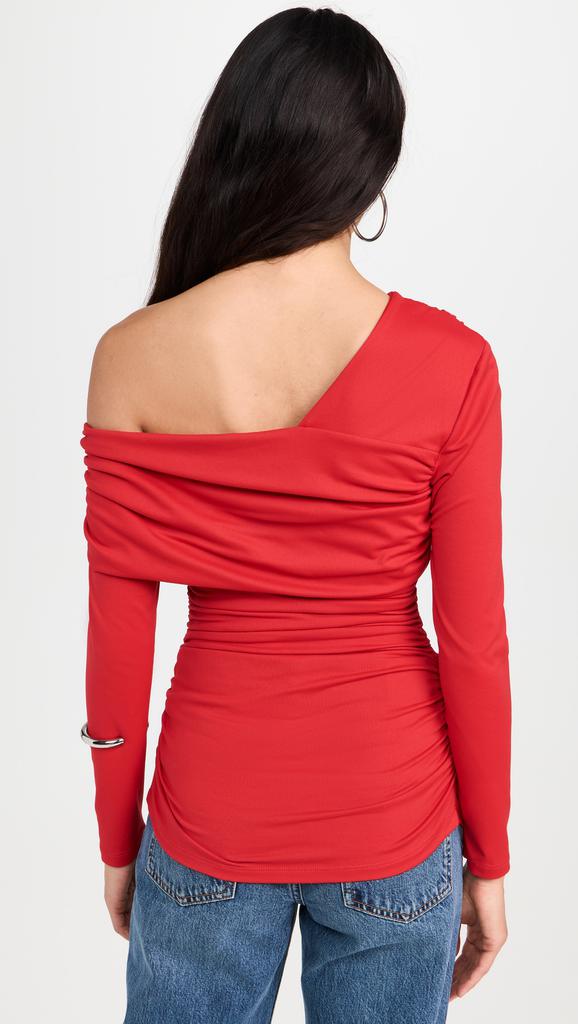 Susana Monaco Carryover One Shoulder Off Shoulder Top 8"