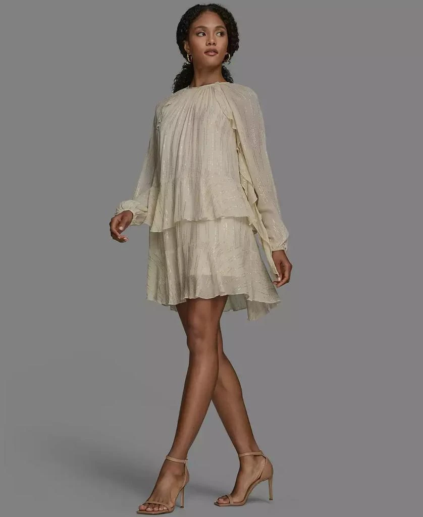Bcbg Women's Long Sleeve Shift Dress - Ecru - Size 8