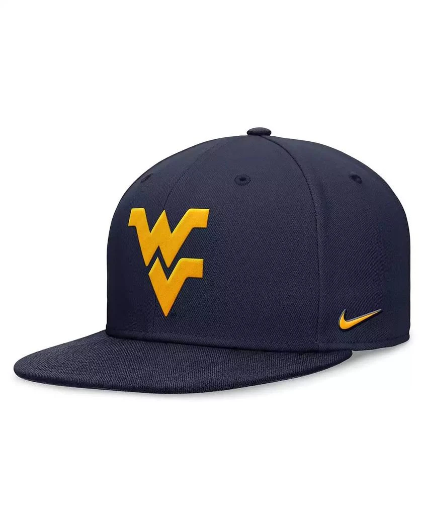 NIKE Men's Navy West Virginia Mountaineers On-Field Pro Fitted Hat 4