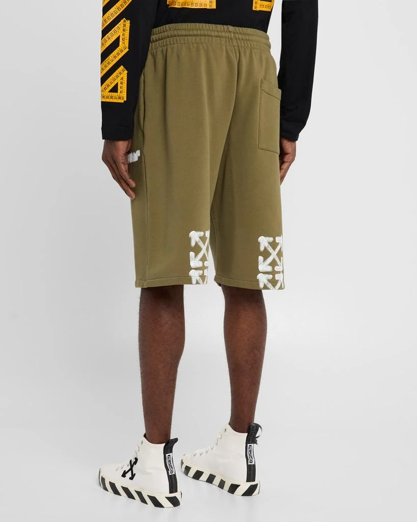 Off-White Men's Spray Arrow Skate Sweat Shorts 4