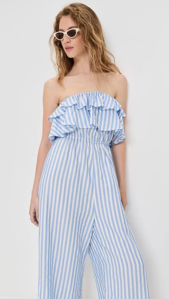 Pixie Market Stripe Ruffle Jumpsuit 5