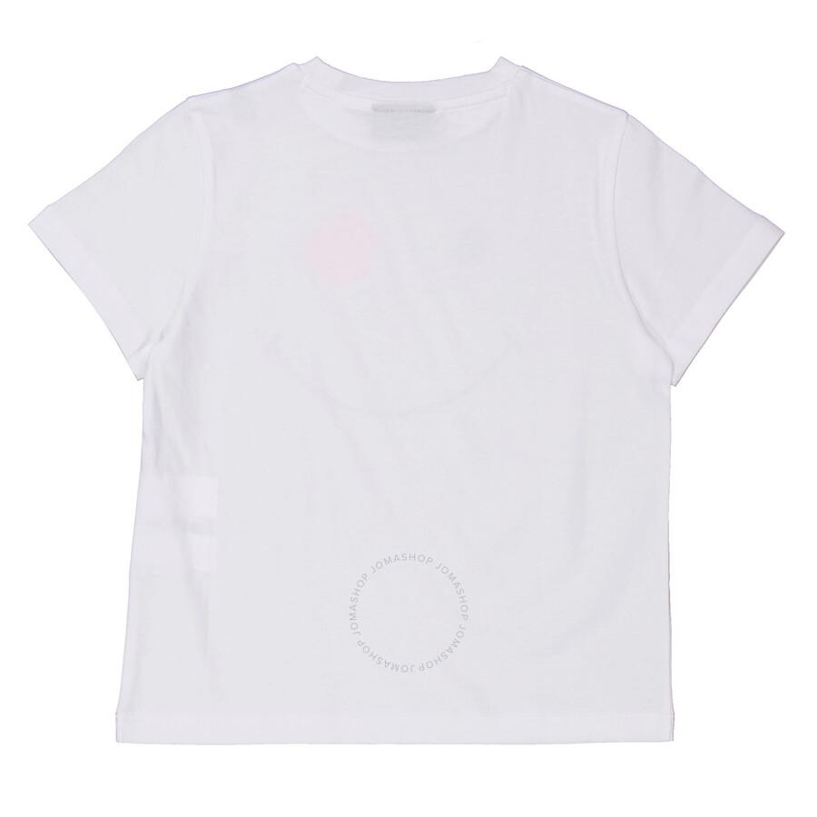 Save The Duck Kids White Asa Smiley Logo Print T-Shirt