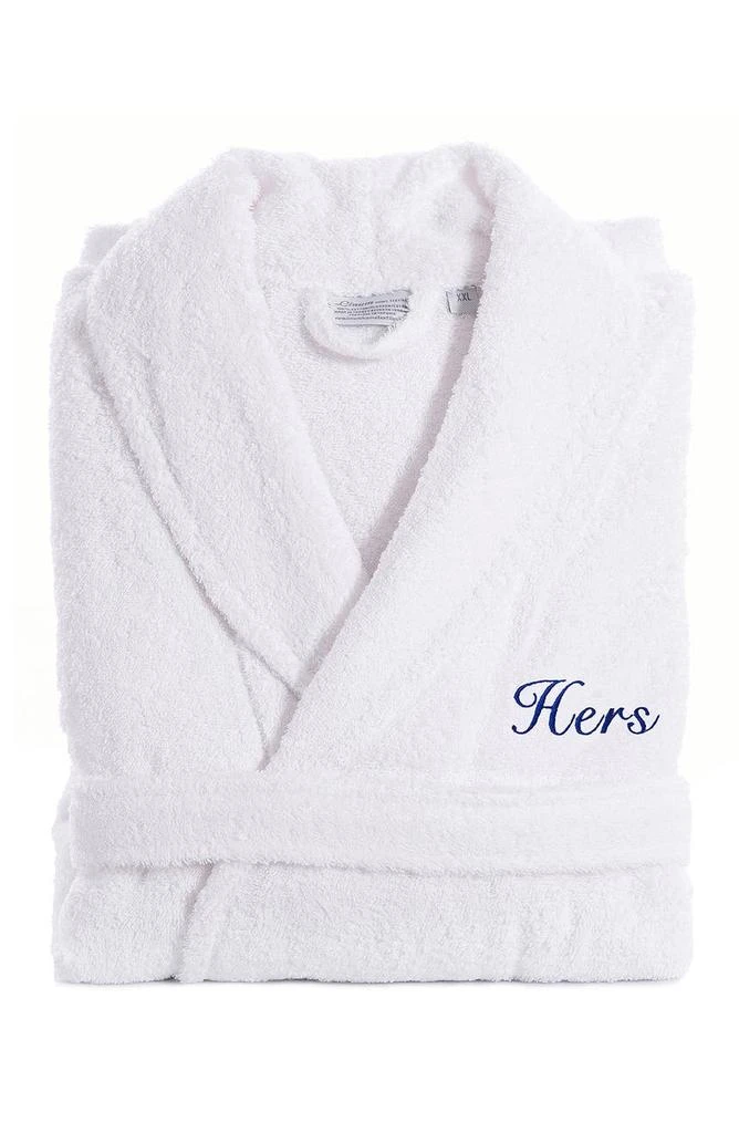 Linum Home Textiles Embroidered
Hers
Terry Bathrobe 4