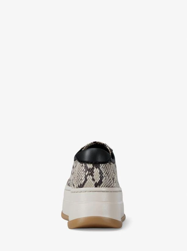 Michael Kors Hayes Snake Embossed Leather Platform Sneaker 5