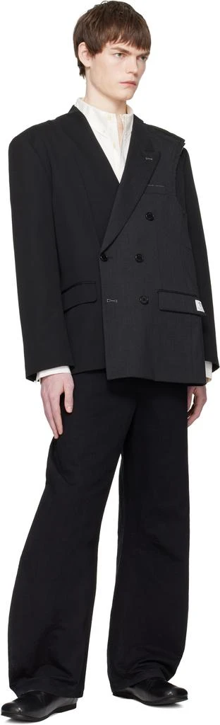RECODE Black Jacket Patch Blazer 4