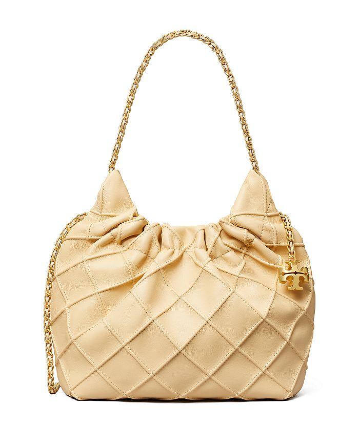 Tory Burch Fleming Mini Leather Hobo Bag