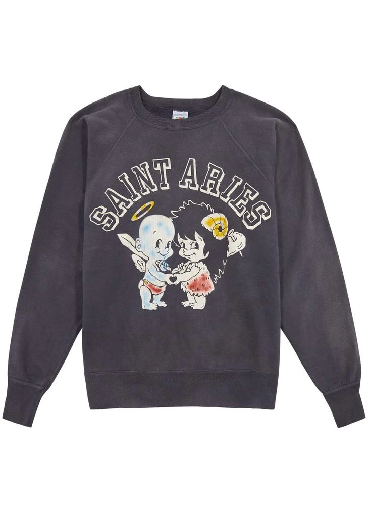 SAINT MXXXXXX Saint Aries printed cotton sweatshirt 1