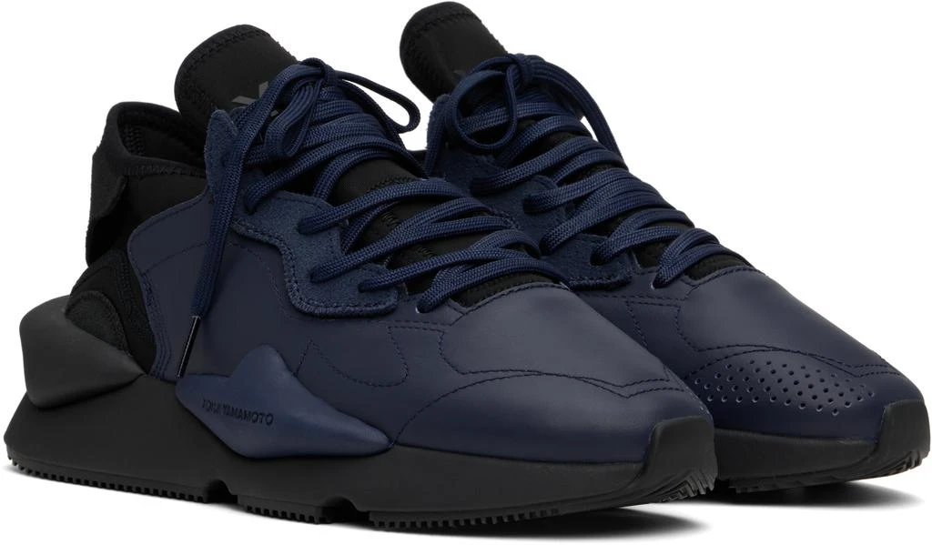 Y-3 Navy & Black Kaiwa Sneakers 4