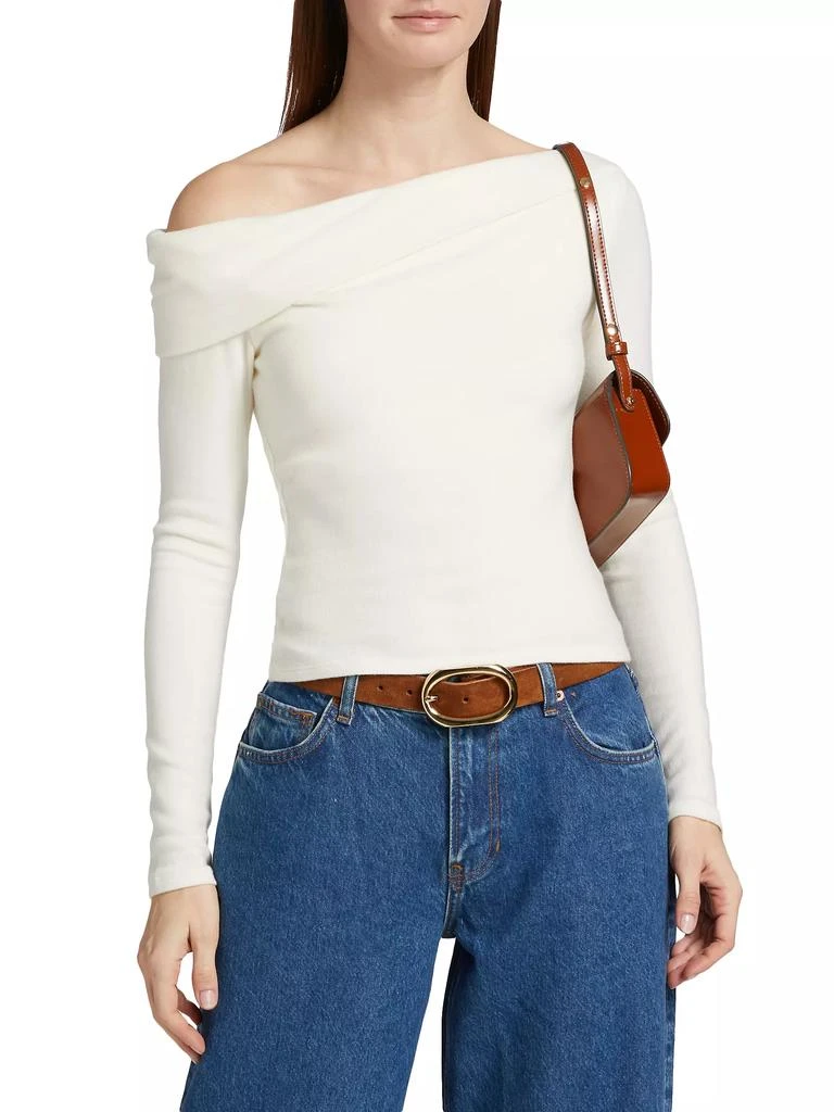 Reformation Elio Knit Off-the-Shoulder Long-Sleeve Top 3