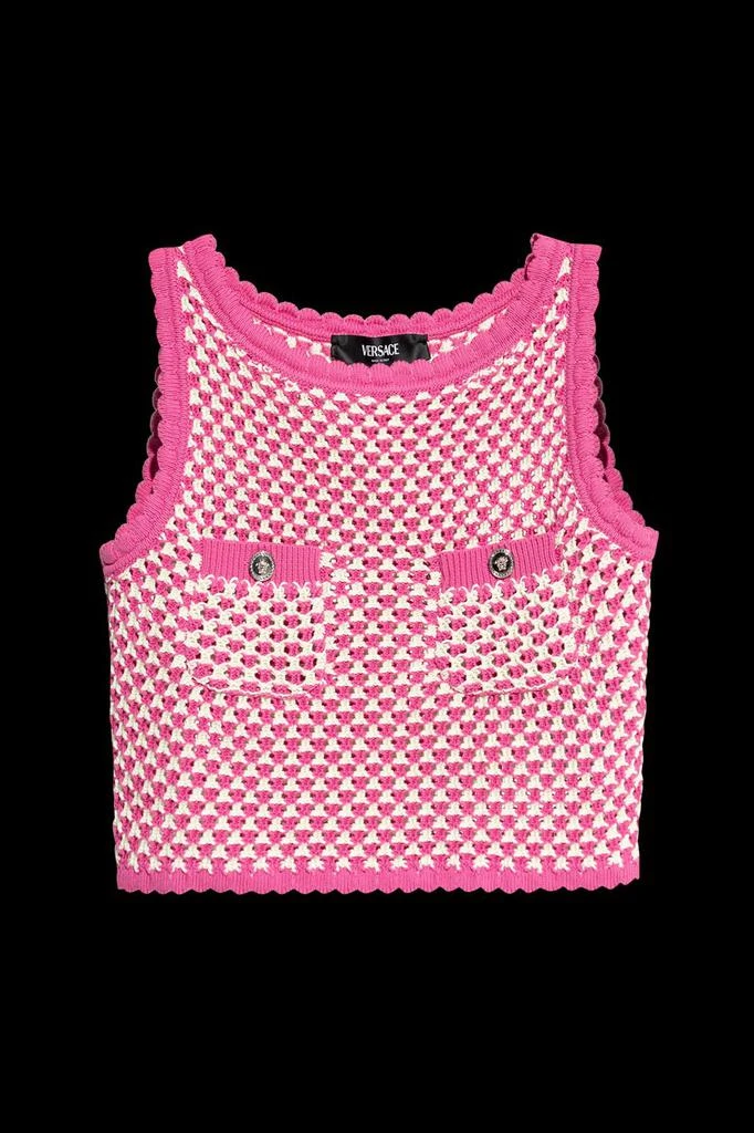Versace Versace Pocket Knitted Cropped Top 1