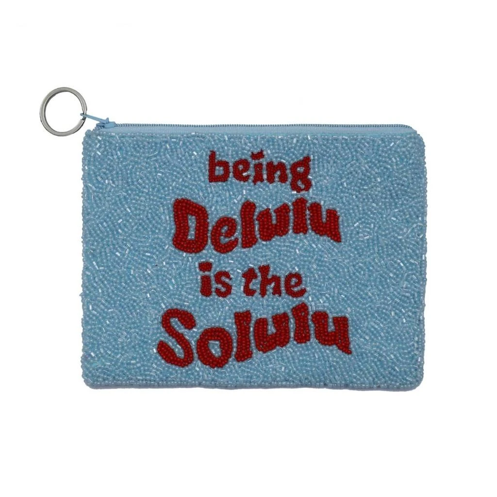 Tiana Designs Women
s Being Delulu Large Coin Purse In Blue