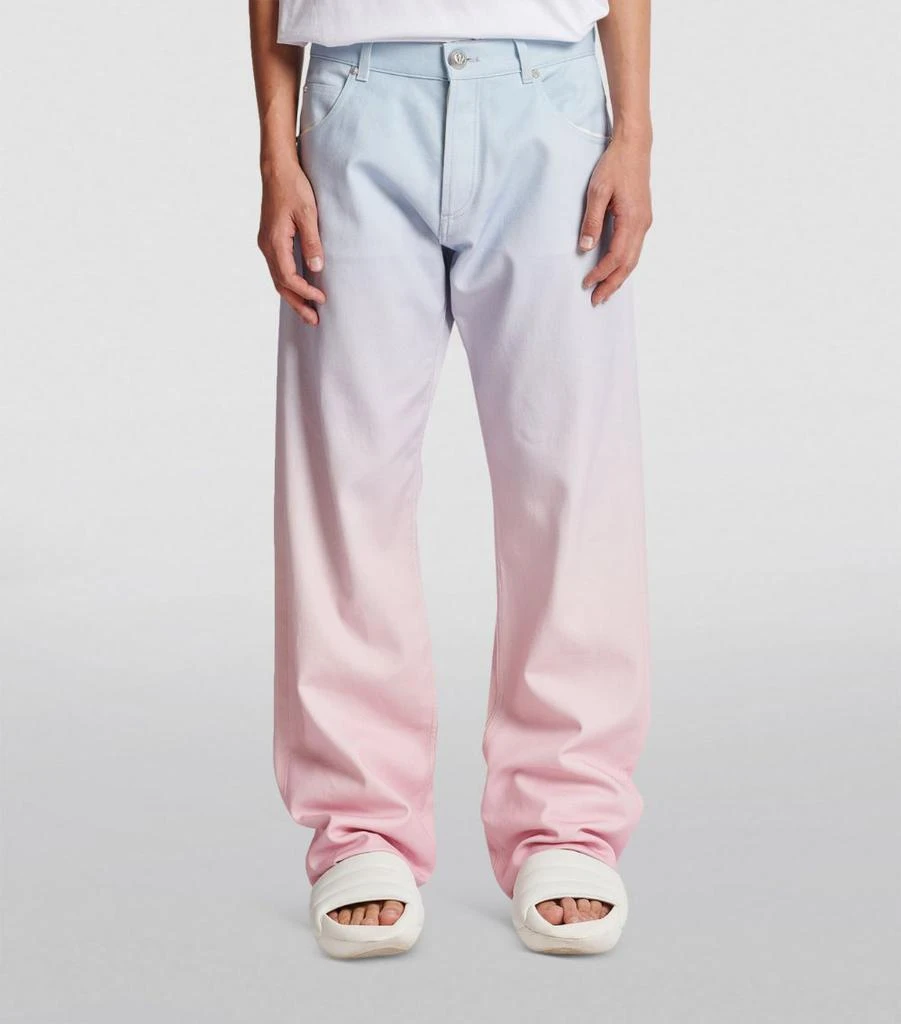 Balmain x Evian Gradient Denim Jeans 3