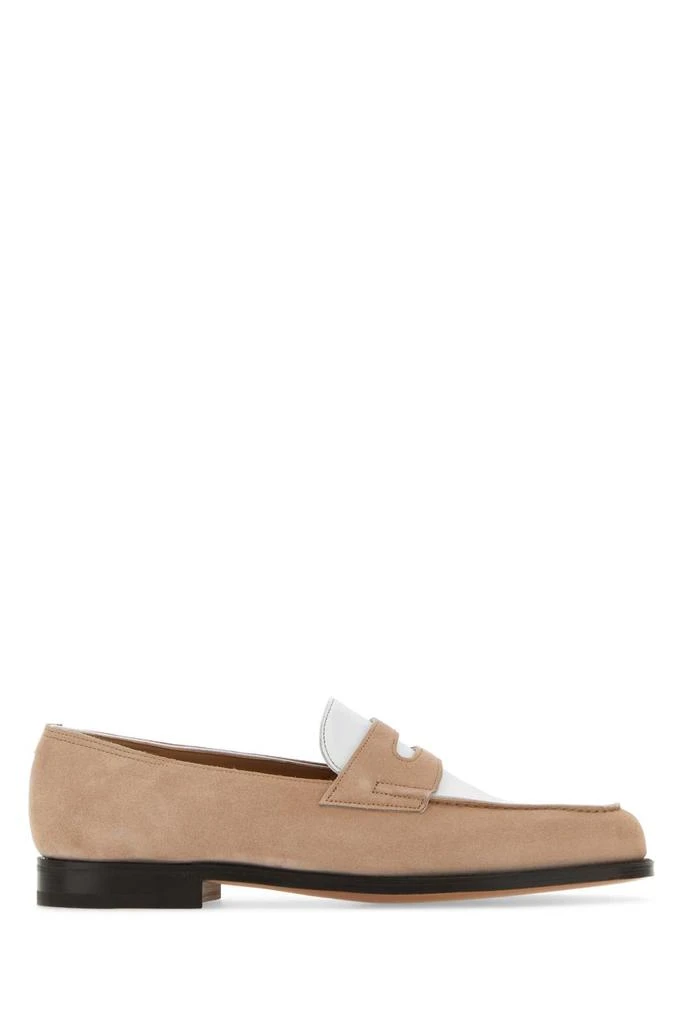 John Lobb Skin Pink Suede Lopez Loafers 1