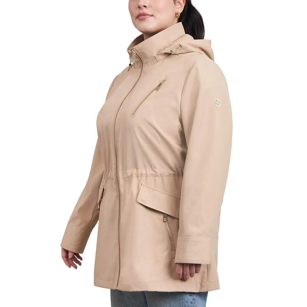 Michael Kors Women's Plus Size Hooded Water-Resistant Anorak Coat 3