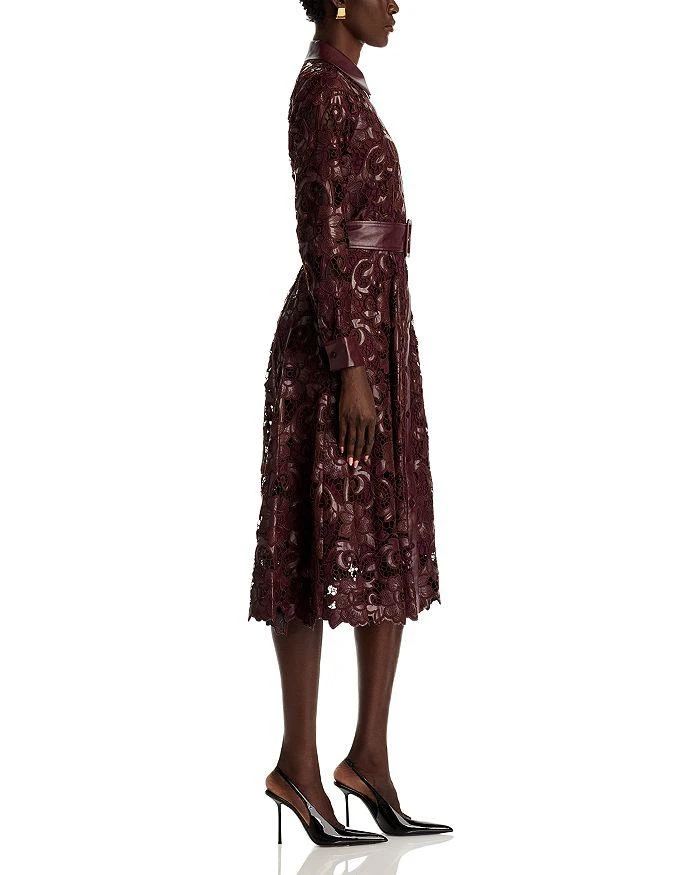 Chayenne Faux Leather Lace Midi Dress  On Sale Now with Up to 31% Off |  Discover Exclusive Deals & Savings at BeyondStyle  Authentic Tahari women| dress with Limited-Time Discounts, Free Shipping,