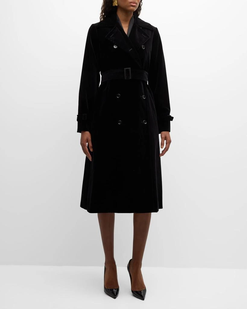 Max Mara Lana Belted Cotton Gabardine Trench Coat Coats Free