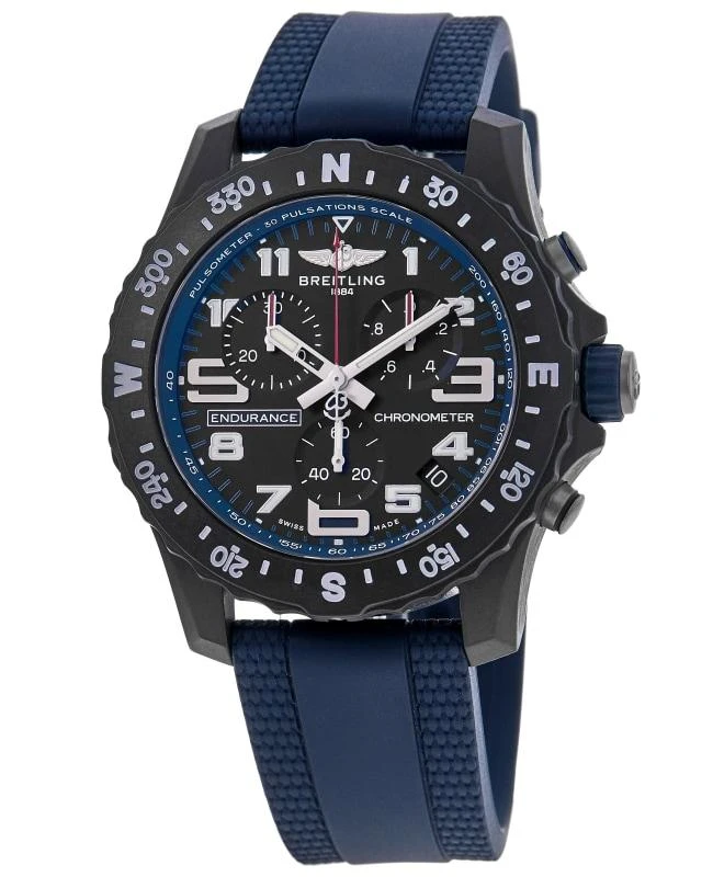 BREITLING Breitling Endurance Pro 44 Chronograph Black Dial Breitlight Rubber Strap Men's Watch X82310D51B1S2 1