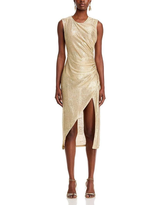 BCBG Metallic Midi Dress 7