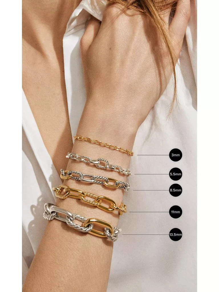 David Yurman Madison 11-12MM Pearl Chain Bracelet with 18K Yellow Gold 7