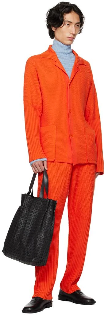 Homme Plissé Issey Miyake Orange Rustic Sweatpants 4