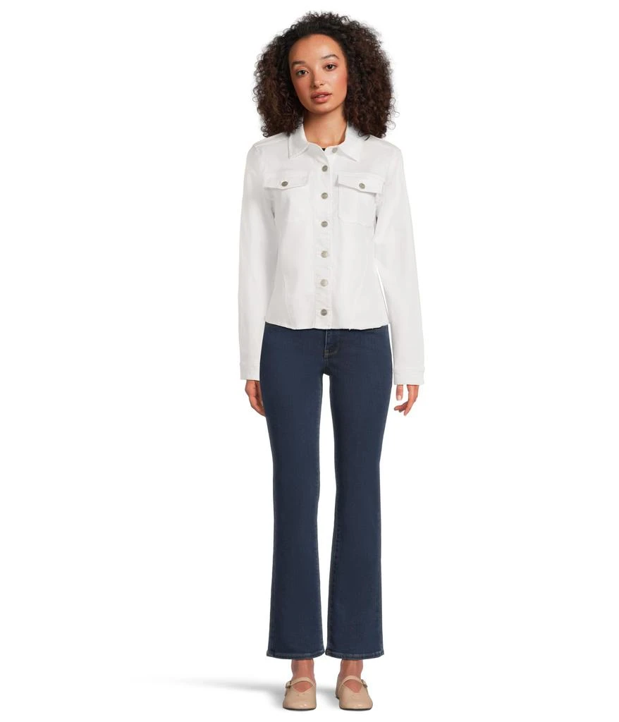 NYDJ Frayed Hem Denim Jacket 5