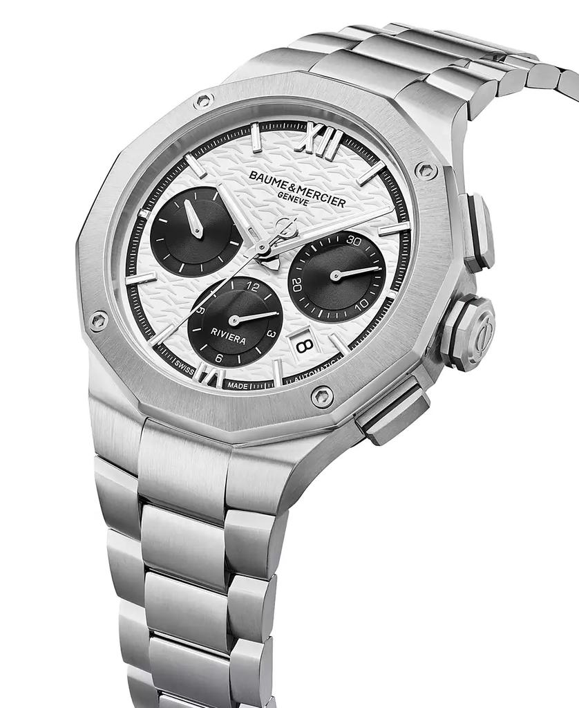Baume & Mercier Men's Swiss Automatic Chronograph Riviera Stainless Steel Bracelet Watch 41mm