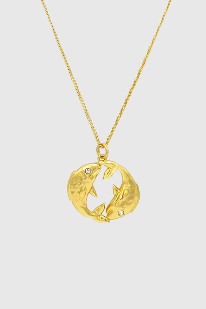 Rebecca Minkoff Pisces Zodiac Medallion Necklace